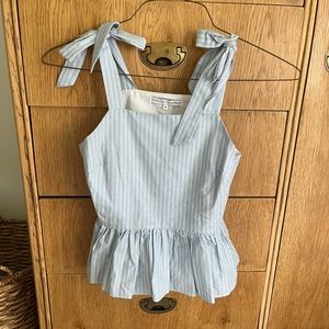 English Factory Tank top with bow sleeves